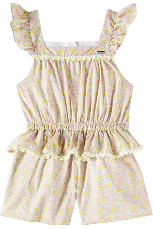PATACHOU Bedruckter Playsuit aus Baumwollpopeline