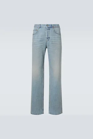 Saint Laurent Mid-Rise Straight Jeans