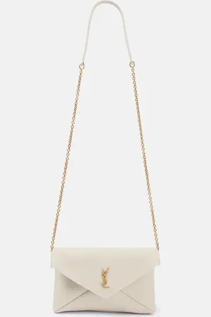 Saint Laurent Clutch Cassandre aus Leder
