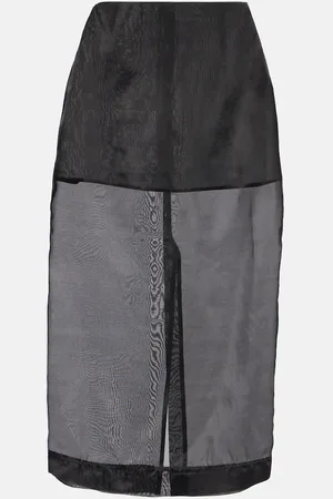 The Frankie Shop Midirock Peri aus einem Seidengemisch