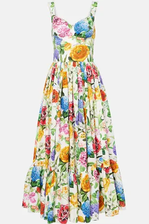 Dolce & Gabbana Maxikleid aus Baumwollpopeline