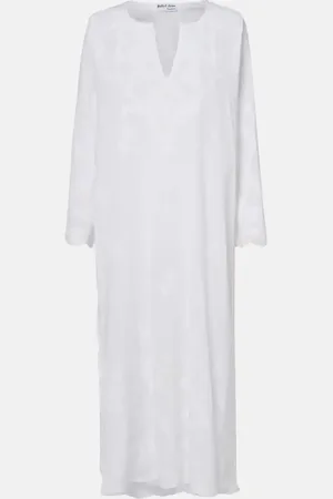 Juliet Dunn Bestickter Kaftan aus Baumwolle