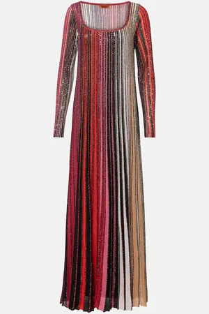 Missoni Maxikleid aus Strick mit Pailletten