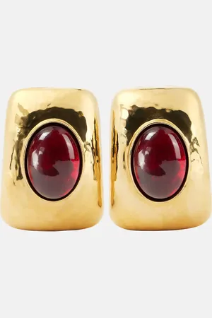 Saint Laurent Verzierte Clip-Ohrringe
