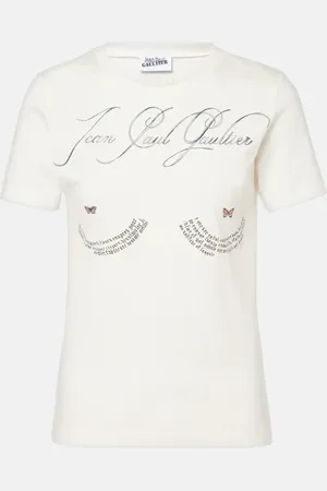 Jean Paul Gaultier Bedrucktes T-Shirt aus Baumwoll-Jersey
