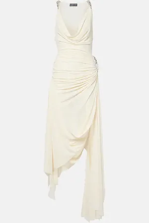 DAVID KOMA Verziertes Midikleid