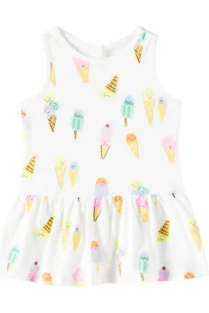 Stella McCartney Baby Bedrucktes Kleid aus Baumwoll-Jersey