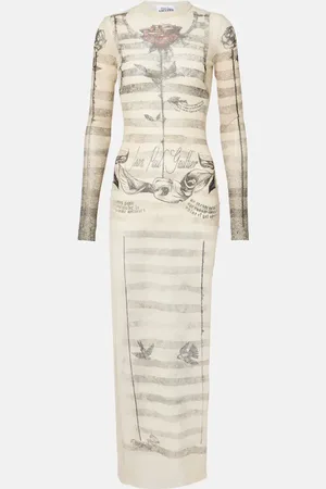 Jean Paul Gaultier Maxikleid aus Mesh