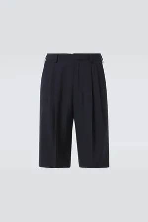 DRIES VAN NOTEN High-Rise Shorts aus Wolle