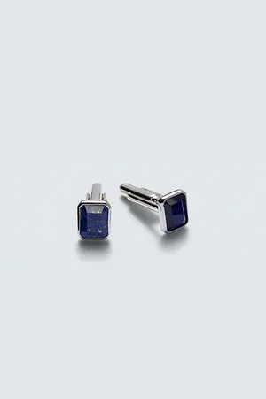 Mateo Manschettenknöpfe aus Sterlingsilber mit Lapislazuli