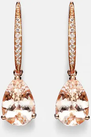 BUCHERER FINE JEWELLERY Ohrringe Blush aus 18kt Rosé mit Diamanten und Morganit