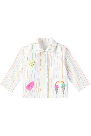 Stella McCartney Baby Bedruckte Jacke aus Denim