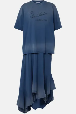 Acne Studios Midikleid Emiro aus Baumwolle