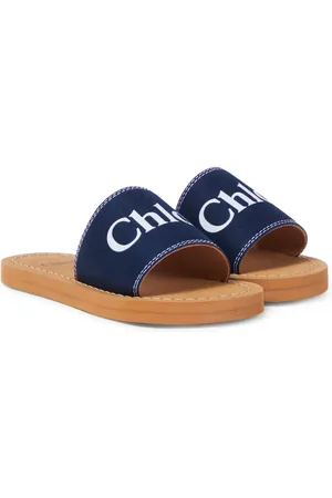 Chloé Chloé Kids Pantoletten aus Canvas