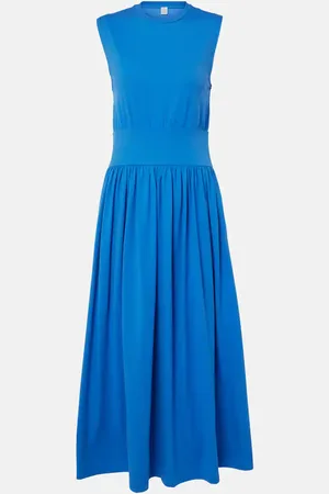 Totême Midikleid aus Baumwoll-Jersey
