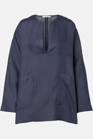 ASCENO Oversize-Bluse aus Leinen