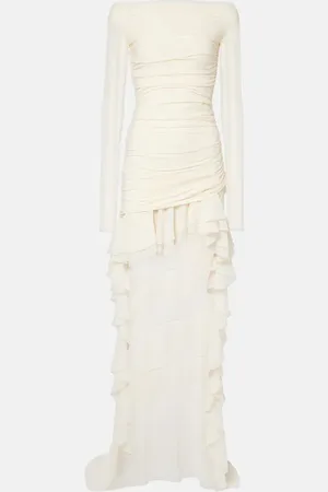 BLUMARINE Minikleid aus Jersey und Georgette