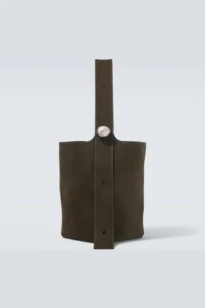 Loewe Bucket-Bag Pebble Large aus Veloursleder