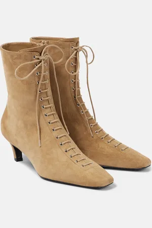 Totême Schnürstiefel aus Veloursleder