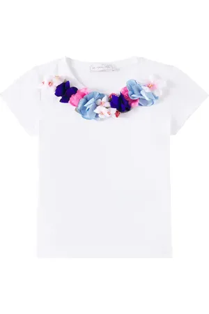 MONNALISA Verziertes T-Shirt aus einem Baumwollgemisch