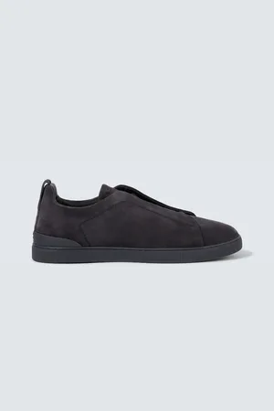 Ermenegildo Zegna Sneakers Triple Stitch aus Veloursleder