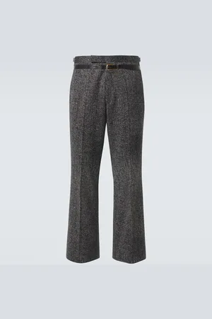 Prada Weite Hose aus Baumwoll-Gabardine