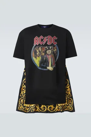 JUNYA WATANABE Bedrucktes T-Shirt AC/DC aus Baumwoll-Jersey