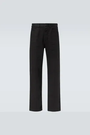 The Row Mid-Rise Straight Jeans Hartley aus Leinen