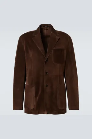 Dunhill Blazer aus Veloursleder