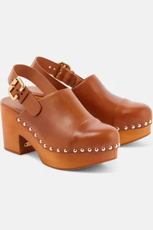 Chloé Chloé Clogs Jeannette aus Leder