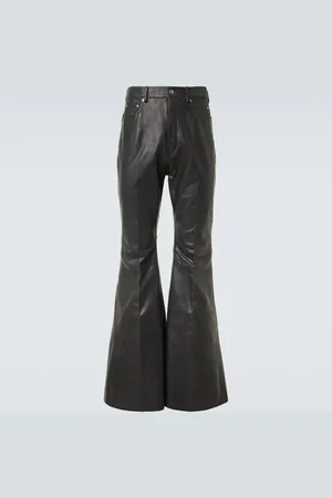 Rick Owens Schlaghose Bolan aus Leder