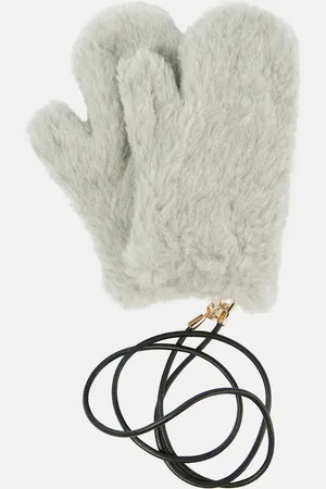 Max Mara Fäustlinge Ombrato aus Teddyfleece