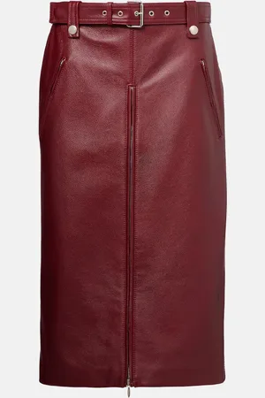 Gucci Midirock aus Leder