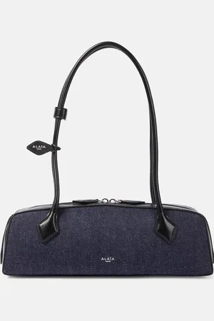 Alaïa Alaïa Schultertasche Le Teckel Medium aus Denim