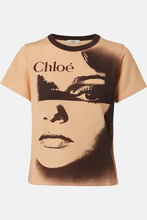 Chloé Chloé Bedrucktes T-Shirt aus Jersey
