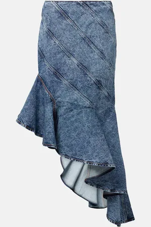 Alaïa Alaïa Midirock Spiral aus Denim