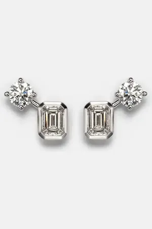 BUCHERER FINE JEWELLERY Ohrringe Inner Fire aus 18kt Weißgold mit Diamanten