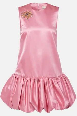 ALÉMAIS Alémais Verziertes Minikleid Neptuna aus Satin