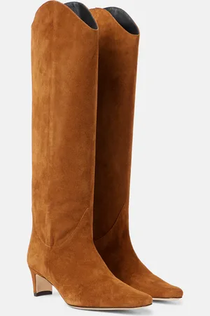 Staud Westernstiefel Western Wally 55 aus Veloursleder