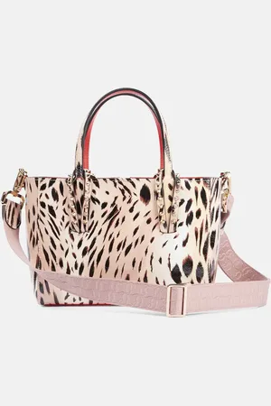 Christian Louboutin Bedruckte Tote Cabata Mini aus Leder