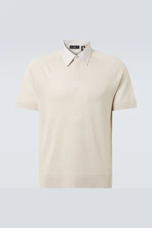 Dunhill Polohemd aus Leinen und Seide