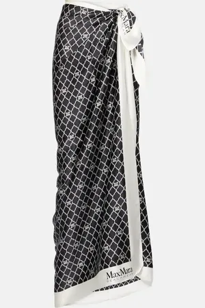 Max Mara Pareo Ottico aus Seide
