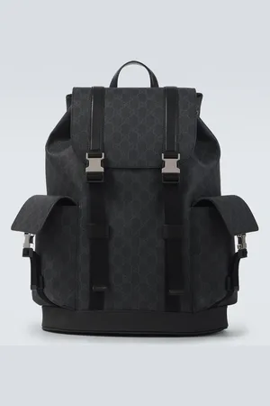 Gucci Rucksack GG aus Canvas mit Leder