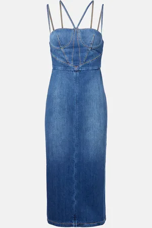 Nensi Dojaka Midikleid aus Denim