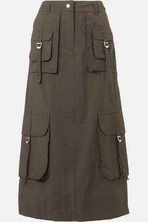 Acne Studios Midirock aus einem Baumwollgemisch