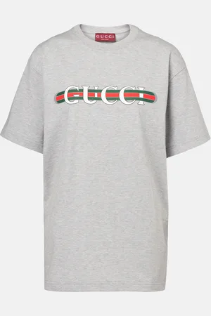 Gucci Bedrucktes T-Shirt aus Baumwoll-Jersey