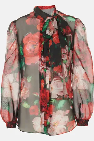 Dolce & Gabbana Bluse aus Seidenorganza