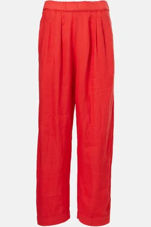 Velvet Gerade Hose Gini aus Leinen