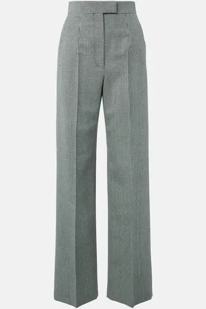 Alexander McQueen Weite Hose aus Wolle und Mohair