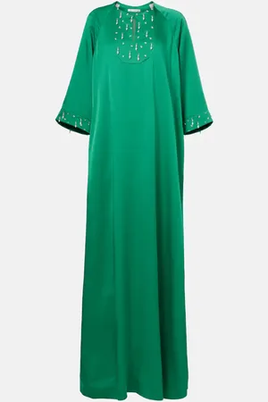 EMILIA WICKSTEAD Verzierter Kaftan Arles aus Satin